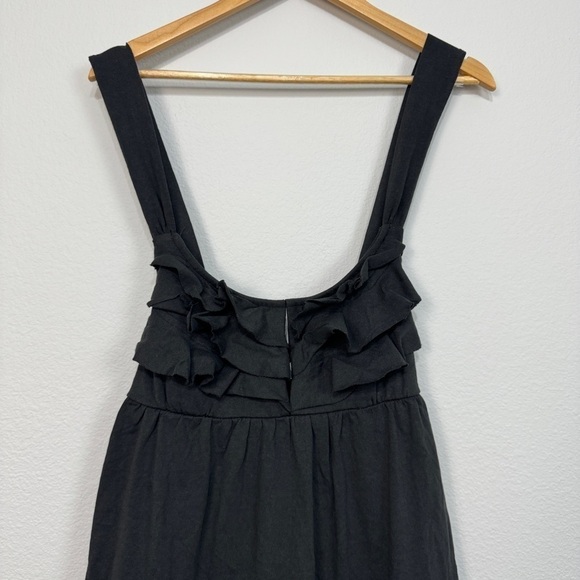 Free People Beach Valley Black Mini Dress Size Large Women - Picture 3 of 10